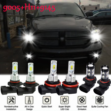 6x LED Headlight Hi/Lo beam+Fog Bulbs For Dodge Ram 1500 2500 3500 4500 2009-17 picture