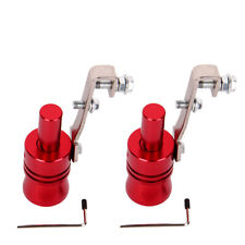 2Pcs XL Turbo Sound Whistle Muffler Exhaust Pipe Simulator Whistler Auto Car Red picture