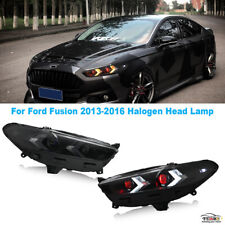 LED Headlight For 2013-2016 Ford Fusion Halogen Red Devil Eye Head Lamp Assembly picture