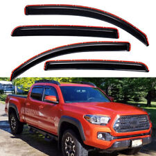 Fits 2016-2022 Toyota Tacoma Crew Cab In-Channel Window Vent Visor Rain Guards picture