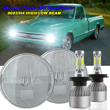 For Chevy C10 1967-1972 Pair 7 inch LED Headlights Round DOT Approved Hi/Lo Lamp picture
