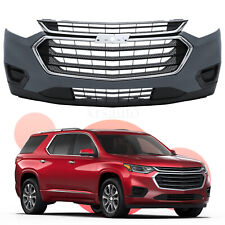 Complete Front Bumper Cover Kit Grille Grill For 2018-2021 Chevrolet Traverse picture