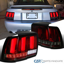 Fits 99-04 Ford Mustang Red Smoke LED Sequential Turn Signal Tail Brake Lights picture