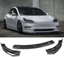for Tesla Model Y Front Bumper Lip for 2017-2023 Glossy Carbon Fiber Pattern picture