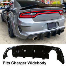 Rear Bumper Diffuser Gloss Black Fits For 20-23 Dodge Charger Widebody Scat Pack picture