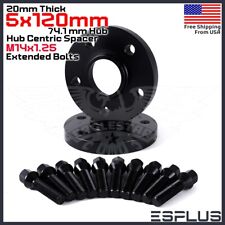 [2] 20mm Thick BMW X5/X6 5x120mm CB 74.1 Wheel Spacer Kit Extended Bolt Included picture