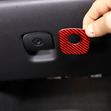 For Corvette C6 2005-2013 Glove Box Switch Trim Frame Carbon Fiber Red picture