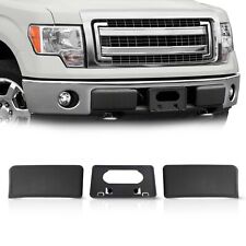 Front Bumper License Plate Bracket & Guards Pads Cap For 2009-2014 Ford F150 picture