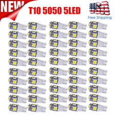 50x Super White T10 192 168 LED Car Interior License Plate Dome Map Light Bulbs picture