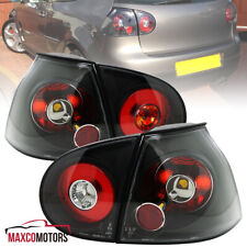 Black Tail Lights Fits 2006-2009 Volkswagen Golf GTI MK5 Brake Lamps Left+Right picture