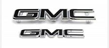 1set Black and Chrome Grille Tailgate Emblem 2015-2019 Sierra 1500 2500HD/3500HD picture