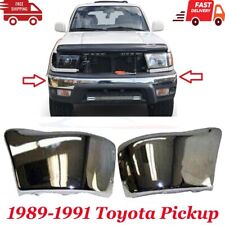 New Fits 1989 1990 1991 Toyota Pickup 4WD Front Left Right Bumper End Chrome picture