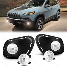 For 2014-2018 Jeep Cherokee Fog Lights Bumper Driving Lamps with Bulbs picture