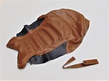 Luimoto Vintage Cafe Rider Seat Cover Vintage Brown/Perforated Black picture