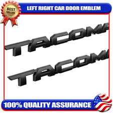 2Pcs 3D Rear/Left Right Door Side Badge Set For TACOMA 2016-2024 Emblem Black picture