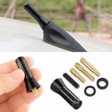 REAL CARBON FIBER 1.4 INCH SHORT ANTENNA JDM STYLE RADIO AM/FM AERIAL WHIP BLACK picture