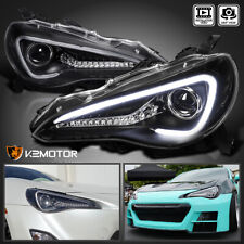 Black Fits 2012-2016 Scion FR-S Projector Headlights Halogen Lamps LED Signal picture