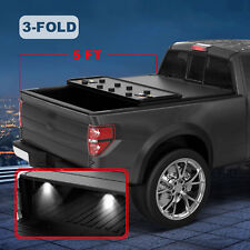 Tri-Fold 5FT Hard Truck Tonneau Cover For 20-24 Jeep Gladiator w/ LED Lamp picture