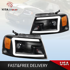 LED DRL Projector Headlights For 2004-2008 Ford F-150 / 06-08 Lincoln Mark LT picture