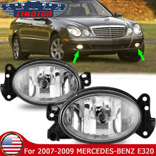 For 07-09 Mercedes Benz E320 R320 E63 AMG Fog Lights Clear Glass Lens Pair Lamps picture