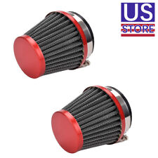 2x 48mm To 50mm Air Intake Filter Cleaner For Honda Motorcycle ATV Scooter Moped picture