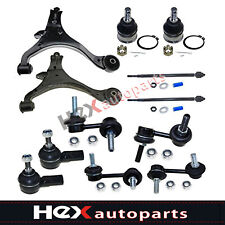 12pc Front Suspension Kit Control Arms Tie Rod for Honda Civic Acura El 2001-05 picture