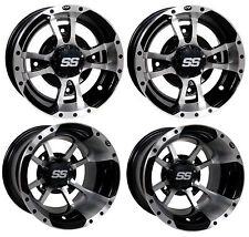 (4) New ITP SS112 Machined Sport Wheels For Kawasaki 03-05 KFX400 & 08-14 KFX450 picture