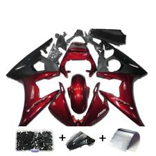 FK Injection Candy Red Black Fairing Fit for Yamaha 2003-05 YZF R6 Plastic q059 picture