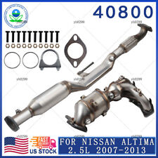 For 2007-2013 Nissan Altima 2.5L BOTH Catalytic Converter Front & Rear w/ Gasket picture