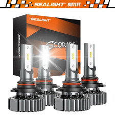 LED Headlight Bulbs Conversion Kit 9005 9006 High Low Beam Bright White Sealight picture