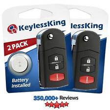 2 Replacement Remote Car Key Fob for Mazda 2 5 CX-7 CX-9 BGBX1T478SKE125-01 picture