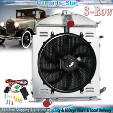 For 1928-1929 Ford Model A Heavy Duty 3.3L L4 GAS 3Row Radiator Fan Shroud Relay picture