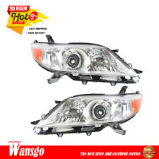 Fit For 2011-2013 Toyota Sienna Headlight Assembly Set LH&RH Clear Lens Halogen picture