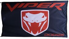 DODGE VIPER RACING FLAGS LARGE 3FT X 5FT 1991-2017 picture