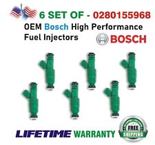 GENUINE Bosch set of 6 HIGH PERFOMANCE Fuel Injectors 550CC EV1 #0280155968 picture