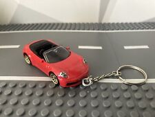 2020 Porsche 992 911 Carrera Convertible Keychain Red Hot Wheels Matchbox picture
