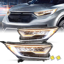 For 2017-2022 Honda CRV CR-V Factory Style Full LED Headlight Assembly Pair L+R picture