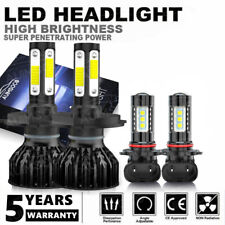 4-Sides 6000K LED Headlight High Low Beam Fog Bulbs For Toyota Sequoia 2001-2007 picture