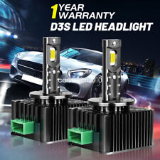 2pcs D3S D3R LED Headlight Bulbs 180W 6500K Super White HID Xenon Conversion Kit picture