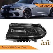 For 2015-2022 Dodge Charger W/Halogen Headlight  Black Housing Driver LH Side picture