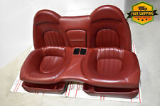 2002-2006 Maserati Spyder Rear Red Complete Back Seat Set Assembly OEM picture