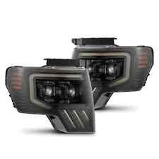 For 09-14 Ford F150 F-150 AlphaRex LUXX MK2 Alpha Black LED Projector Headlights picture