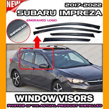 WINDOW VISORS for Subaru 2017 → 2022 Impreza DEFLECTOR RAIN GUARD VENT SHADE picture
