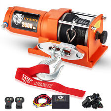 2500LBS Electric Winch Synthetic Rope Off-road 12V 40FT ATV Truck Towing Trailer picture