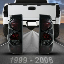 Tail Lights for 1999-2006 Chevy Silverado 99-2003 GMC Sierra 1500 Pair Smoke picture
