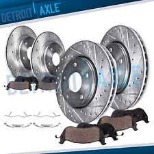 8pc Front Rear Drilled Brake Rotors Brake Pads Kit for Ford Fusion Lincoln MKZ picture