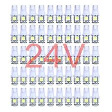 100Pcs White 24V T10 5SMD LED Car SUV Truck Side Light Bulbs W5W 192 168 2825 picture