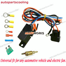 Thermostat Electric Radiator Switch Cooling Temp Control Fan Relay Kit Universal picture