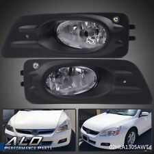 CLEAR FOG LIGHTS + SWITCH PAIR RH LH FIT FOR HONDA ACCORD 2006-2007 4DR SEDAN picture
