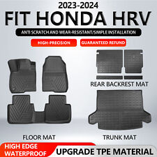 For 2023 2024 Honda HRV Floor Mats Trunk Mat TPE Backrest Mat Trunk Cargo Liners picture
